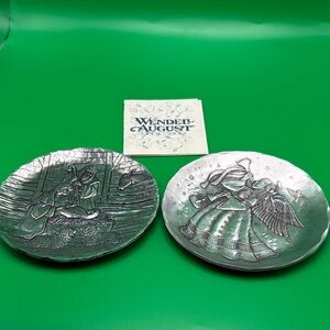 Set of 2 Wendell August Forge Aluminum Coasters